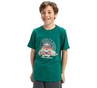 Quiksilver Garçon Ev Skull Feast YTH T-Shirt, Teal Green, 10 Ans EU