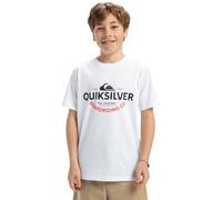 Quiksilver Garçon Ev Typed Out YTH T-Shirt, Blanc, 10 Ans EU