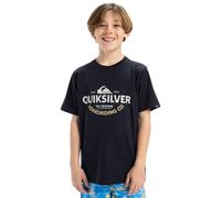 T-shirt Quiksilver Typed Out manches courtes bleu marine garçon - 14