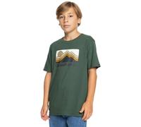 Quiksilver Garçon QS Gradient Mountains YTH T-Shirt, Forest, 14 Ans EU