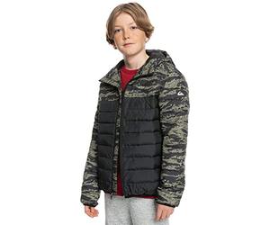 Quiksilver Garçon Quiksilver Scaly Mix - Doudoune Garçon Enfant Noir Coupe vent, Tarmac Tiger Camoo Y Apparel, 8 ans EU