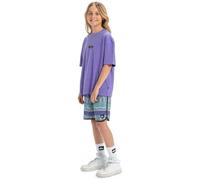 Quiksilver Garçon Surfsilk Scallop YTH 17 Maillot De Bain, Global Heat Dusted Peri - Pmg6, 12 Ans EU
