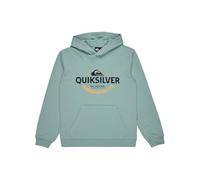 Quiksilver Garçon Typed Out Hoodie Youth Pull-Over, Aquifer, 16 Ans EU