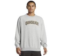 Quiksilver Graphic Crew Sweatshirt, Light Grey Heather, M Men's