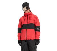 QUIKSILVER Veste fonctionnelle 'HIGH IN TH HOOD' gris / rouge / noir / blanc, Taille L