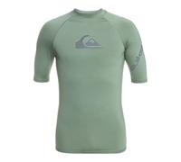 Quiksilver All Time Uv Short Sleeve Rash Guard Vert M Homme