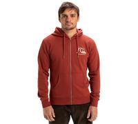 Quiksilver Homme Graphic Mix Hoodie Zip Sweater, Henna, S EU