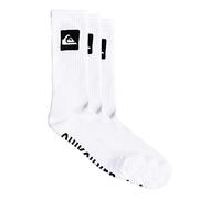 Quiksilver Homme Lot de 3 Chaussettes, Blanc, Taille unique EU