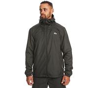Quiksilver Homme Overcast Windbreaker Jacket, Noir, S EU