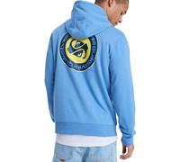 Quiksilver Hoodie Sweatshirt à Capuche Bleu Coton Graphique Riviera