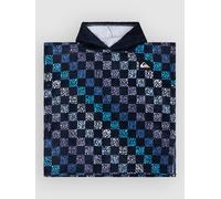 Quiksilver Hoody Poncho de surf bleu Uni