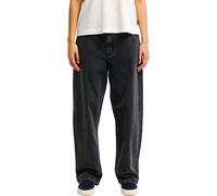 Quiksilver - Jean en coton - QSW Wide Crop Denim Pant W Black Tint Brown en Coton - Taille 27 US - Noir Noir 27 US