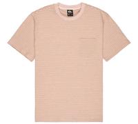 Quiksilver - Lopaz Striped S/S Pocket - T-shirt - L - rose water lopaz stripes