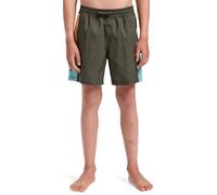 QUIKSILVER Maillot de bain de sport 'Everyday Holmes 14' bleu clair / olive / abricot, Taille 164