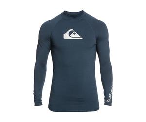 Quiksilver Mens All Time Ls L/SL Surf Tee - Navy Blazer Heather | X-Small