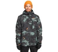 Quiksilver Mission Printed JK Jacket, Puzzle Camo Sea Spray, S Men's