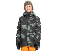 Quiksilver Mission Printed Youth JK Jacket, Puzzle Camo Sea Spray, 16 Boy's