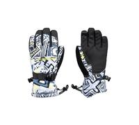 Quiksilver Mission Youth Cold Weather Gloves, Heritage Scribble Black, M Boy's