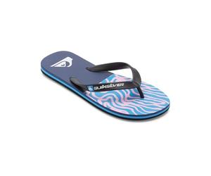 Quiksilver Molokai Art II Sandales pour homme, noir, bleu, rose, 39 EU
