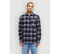 Quiksilver Motherfly Plaid Long Sleeve Shirt Noir,Gris L Homme