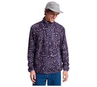 Quiksilver - No Destination Full Zip Graystone Linear Stamp - L - Polaire