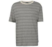 Quiksilver - Okano Jacquard S/S Tee - T-shirt - L - bone white horizons horizontal