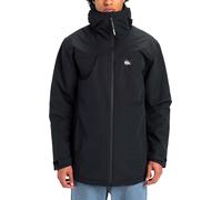 Quiksilver - Parka chaude et imperméable - Overcast 3K Parka Black pour Homme en Nylon - Taille L - Noir Noir L