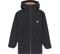 Quiksilver - Parka chaude et imperméable - Overcast 3K Youth Parka Black en Nylon - Taille Enfant 10 ans - Noir Noir 10 ans