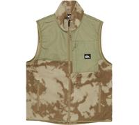Quiksilver - Polaire sans manches - Clean Coast Gilet Tye Dye Aloe pour Homme - Taille L - Kaki Kaki L