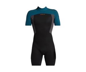Quiksilver Prologue 2/2 SS Springsuit BZ Combinaisons humides pour Hommes, Midnight Turquoise, MT