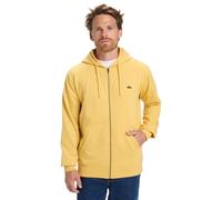 Quiksilver Pull en Polaire Basic Hood Zip Young Homme Jaune XS