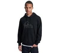 Quiksilver Pull en Polaire COMP Logo Hoodie Homme Noir L
