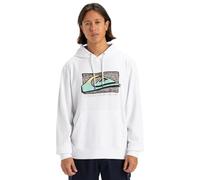 Quiksilver Pull en Polaire Retro Fade Hoodie Homme Blanc S