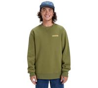 Quiksilver Pull en Polaire Salt Water Graphic Crew Homme Vert L