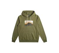 Quiksilver QS Gradient Mountains Hoodie Sweatshirt, Four Leaf Clover, XXL Men's