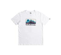 Quiksilver QS Gradient Mountains SS T-Shirt, White, XS Men's