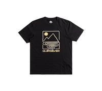 Quiksilver QS Outline Mountains SS T-Shirt, Black, XL Men's