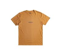 Quiksilver QS Simple LETTRING SS T-Shirt, Brown, M Men's