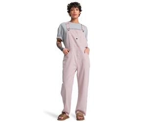 QUIKSILVER Salopette 'Angua Stripes' beige / rouge clair, Taille XL