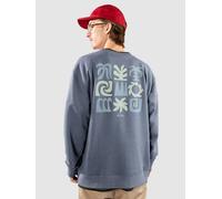 Quiksilver Pull en Polaire Salt Water Graphic Crew Homme Bleu M
