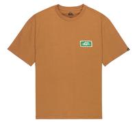 T-shirt Quiksilver Serenity Splash manches courtes marron vert blanc - L