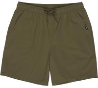 Quiksilver - Short ample confortable - Taxer Textured Walkshort Grape Leaf pour Homme en Coton - Taille L - Vert Vert L