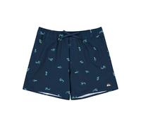 Quiksilver - Short de bain - Stretch Printed Volley 16 Dark Navy Spaced Out pour Homme - Taille L Navy L