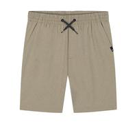 Quiksilver Short Hybride amphibien à Enfiler pour garçon, Tissu Extensible Confortable, résistant à l'eau, Kaki chiné Eddie, 10-12