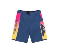 QUIKSILVER Shorts de bain 'Everyday Holmes Yth 17' bleu / jaune / pitaya, Taille 128-134