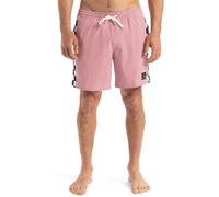 QUIKSILVER Shorts de bain 'Original Arch Volley 17' rose / noir / blanc, Taille XL