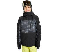 Quiksilver - Veste de ski/snowboard - Side Hit Printed Youth Jacket Camostrokes True Black - Taille Enfant 10 ans - Noir Noir 10 ans
