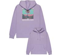 Quiksilver - Sweat à capuche en coton - Salt Water Graphic Hoodie Daybreak pour Homme en Coton - Taille L - Violet Violet L