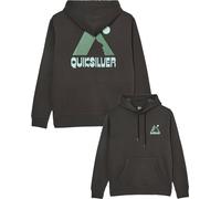 Quiksilver - Sweat en coton recyclé - Salt Water Peak Hoodie Tarmac en Coton - Taille M - Marron Marron M