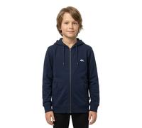 Quiksilver Sweat zippé à capuche Basic garçon – Navy Blazer – 10 Ans EU